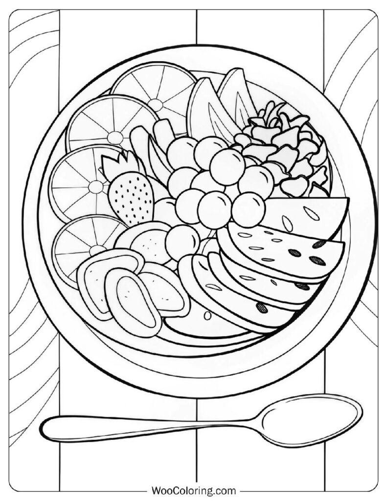 400 Food Coloring Pages Free PDF To Print Woo Coloring