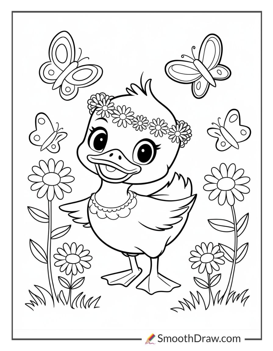 41 Duck Coloring Pages PDF Printables Smooth Draw