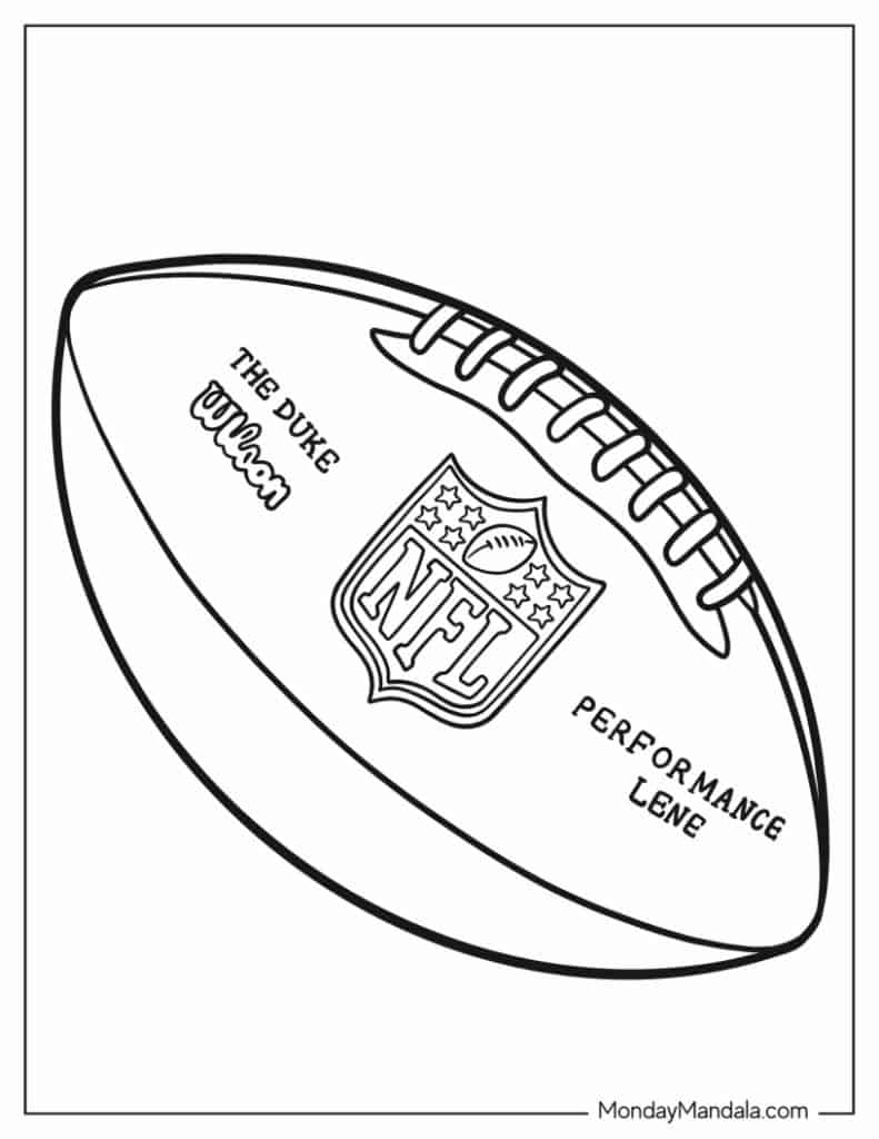 football coloring pages printable