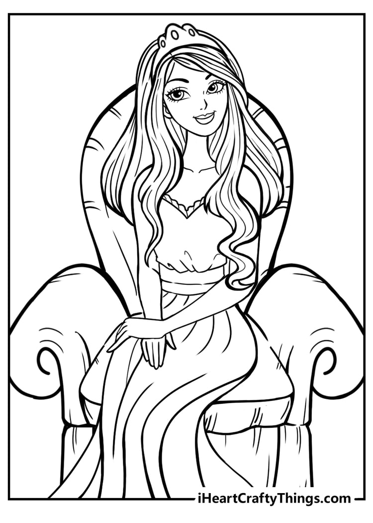 printable princess coloring pictures