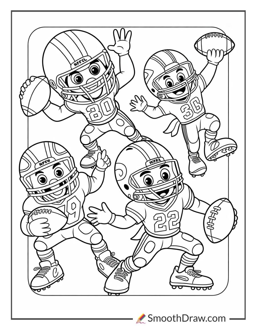 nfl player coloring pages