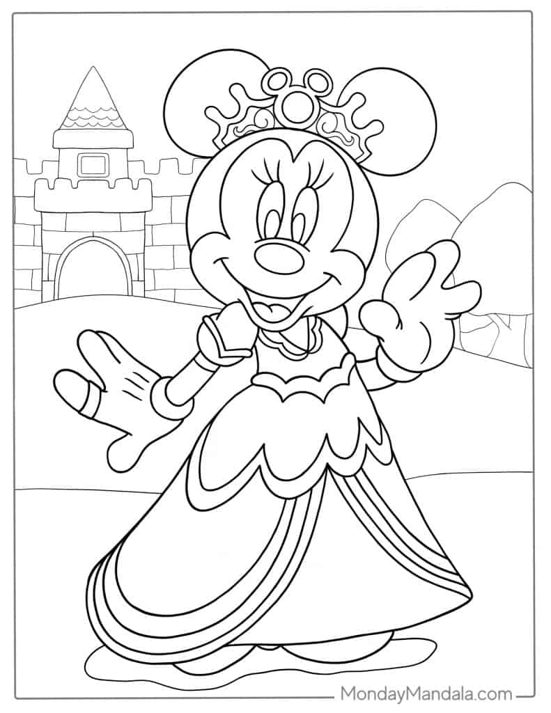 47 Minnie Mouse Coloring Pages Free PDF Printables 
