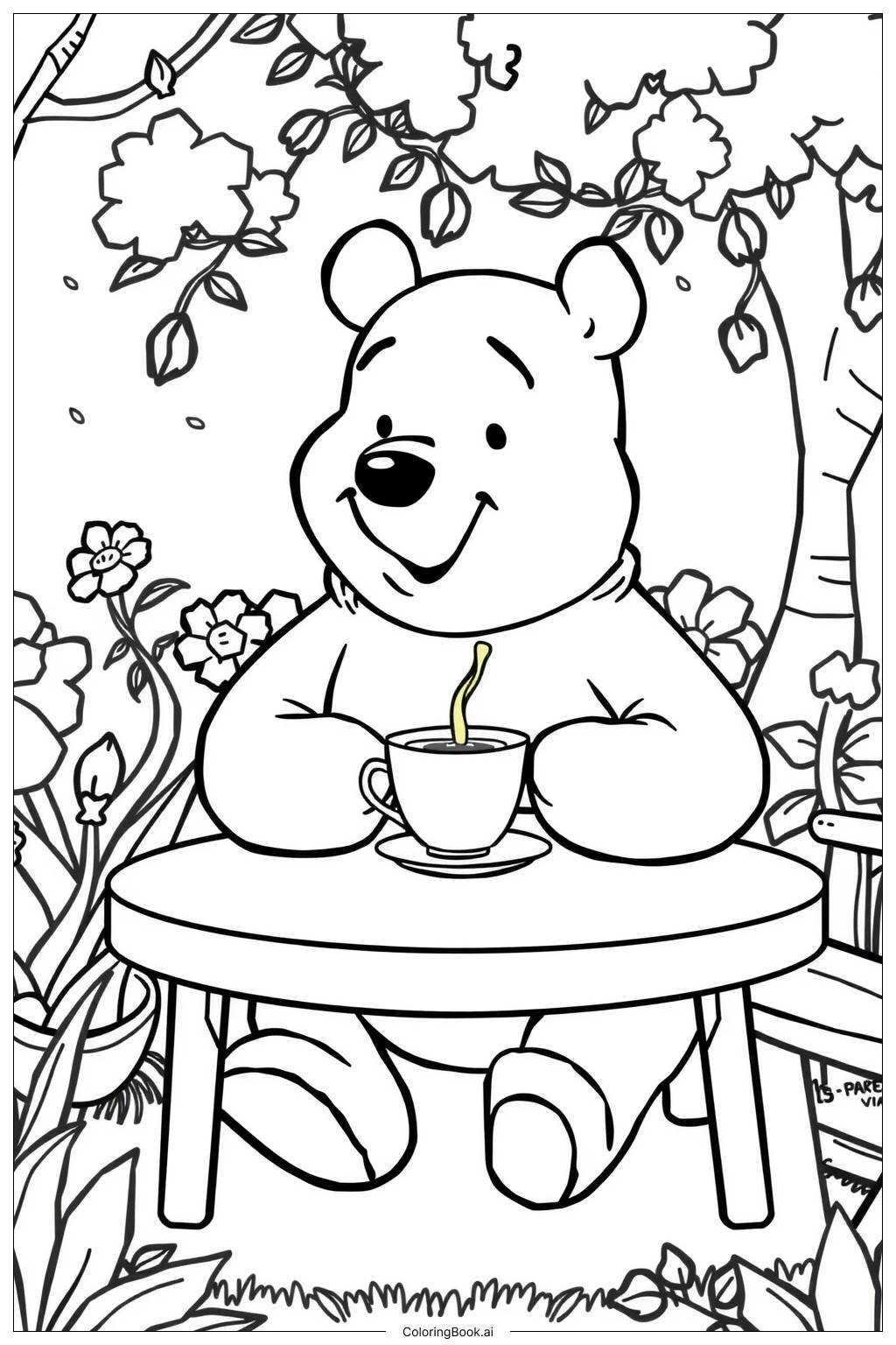 pooh bear coloring pictures