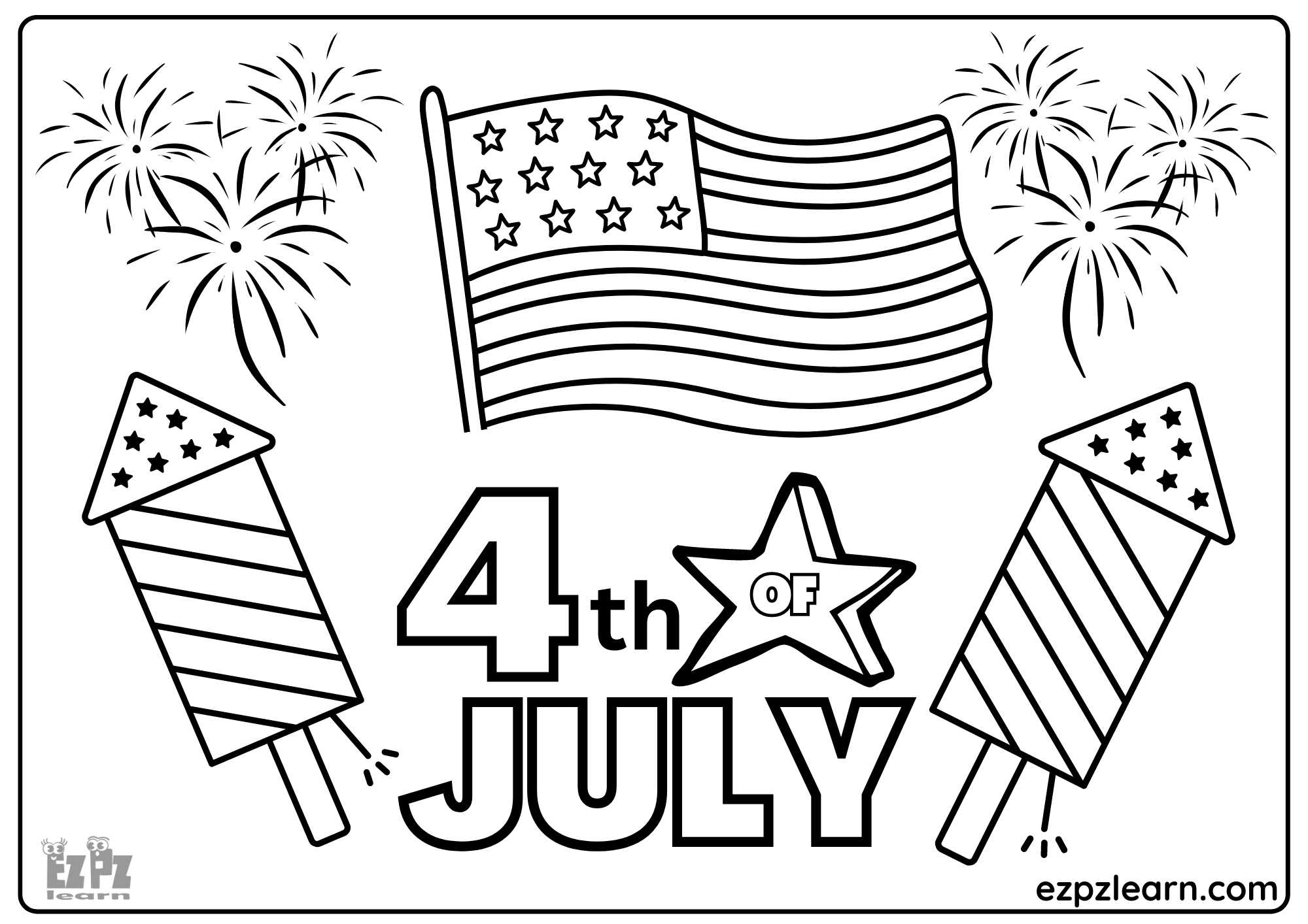 4th of july coloring sheets