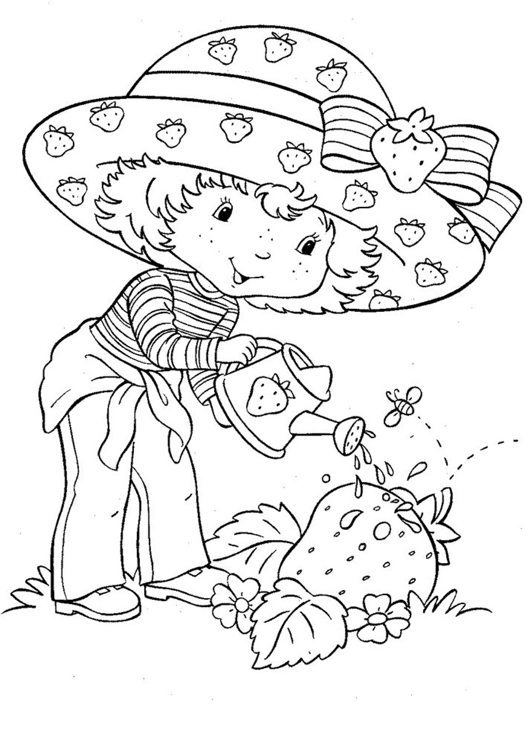 50 Pages Strawberry Shortcake Coloring Book Etsy