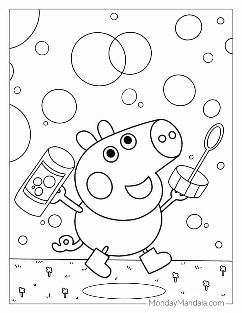 peppa pig coloring page