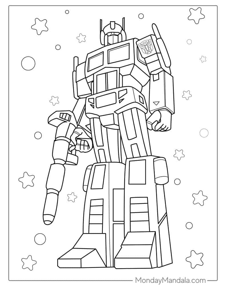 50 Transformers Coloring Pages Free PDF Printables 