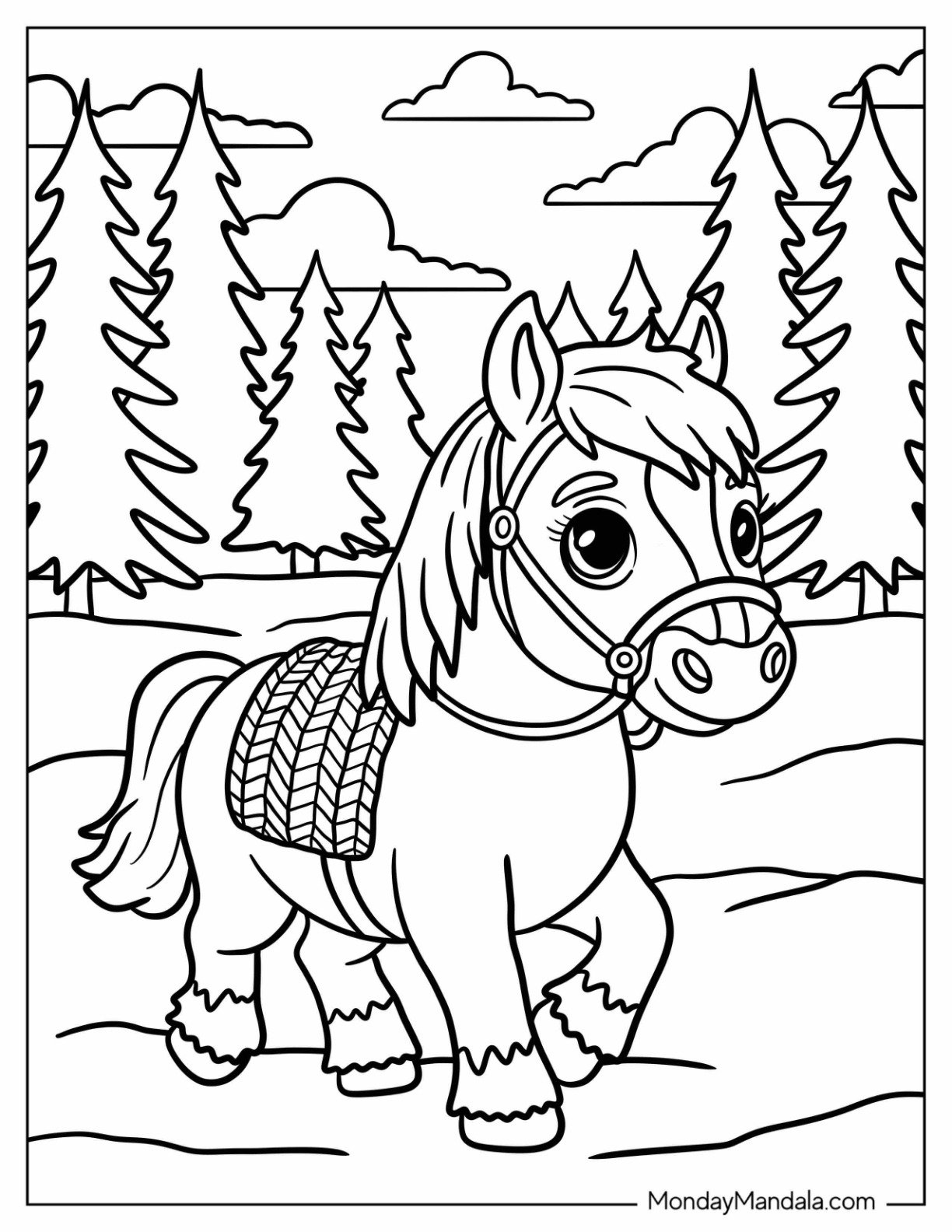 51 Horse Coloring Pages Free PDF Printables 