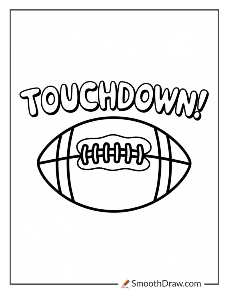 53 Football Coloring Pages Smooth Draw