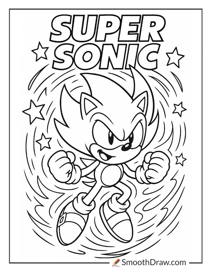 sonic 3 coloring pages