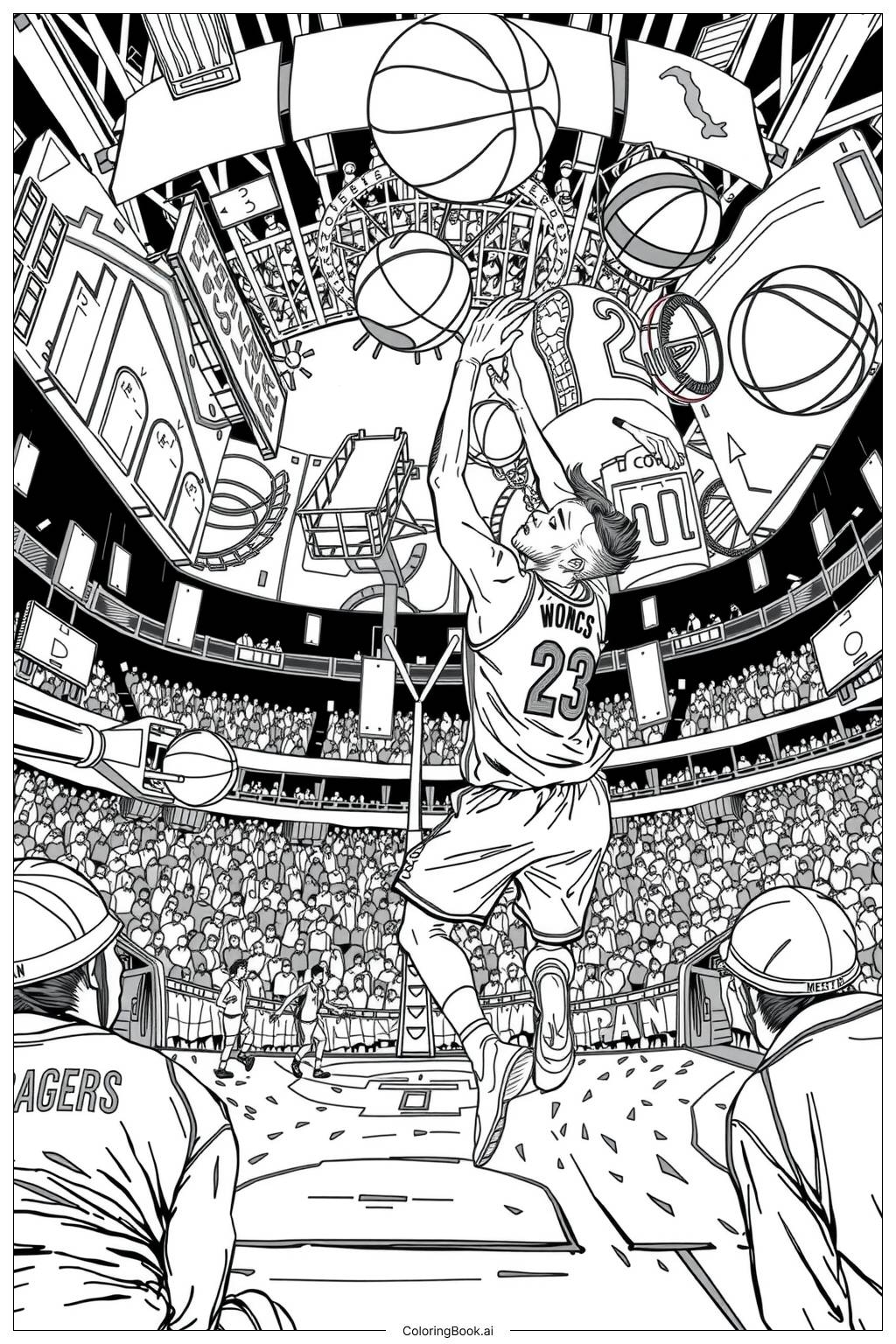 basketball coloring pages nba