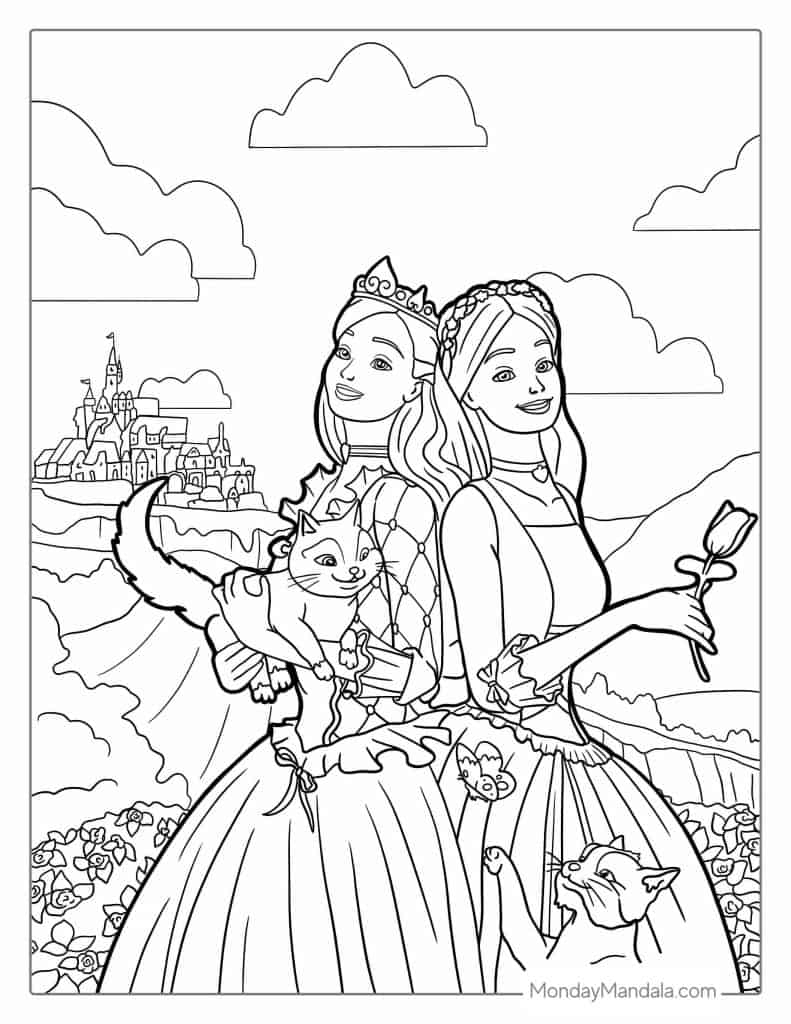 58 Barbie Coloring Pages Free PDF Printables 