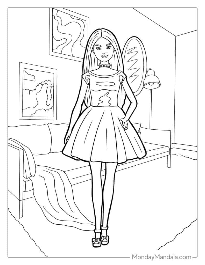 58 Barbie Coloring Pages Free PDF Printables 