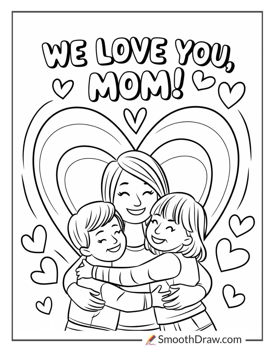 58 Mother s Day Coloring Pages Free To Print Smooth Draw
