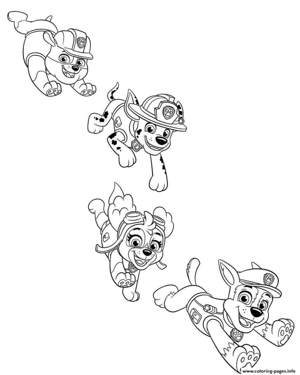 60 Cute Paw Patrol Skye Coloring Pages Free Artsy Pretty Colors