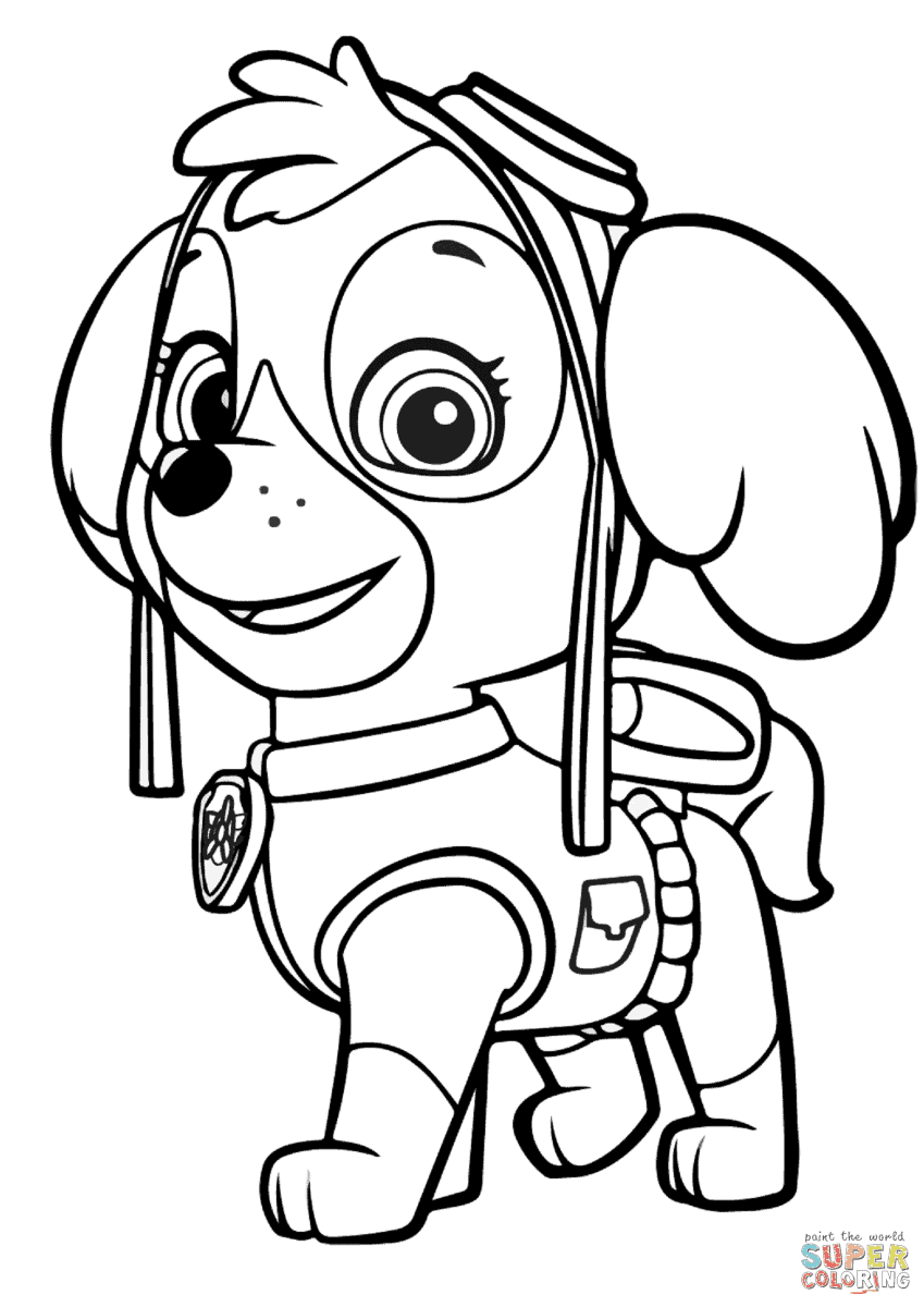 paw patrol printable coloring pages