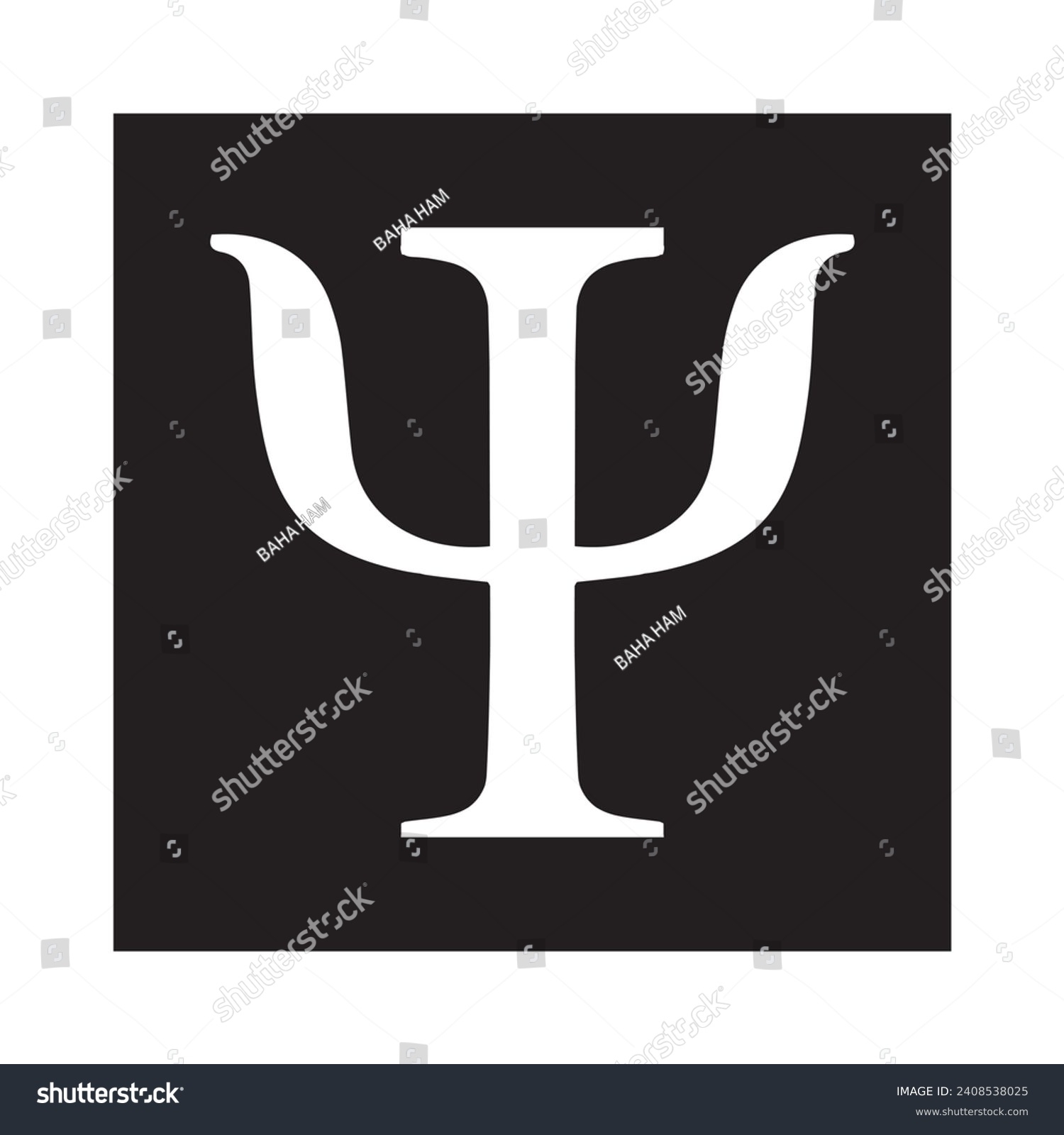 trident shaped greek letter