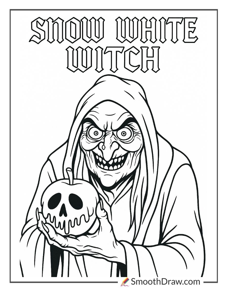 62 Witch Coloring Pages PDF Printables Smooth Draw