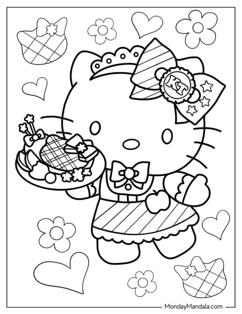 68 Hello Kitty Coloring Pages Free PDF Printables 