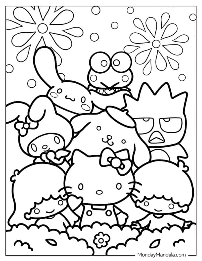 coloring pages printable hello kitty coloring pages printable hello kitty