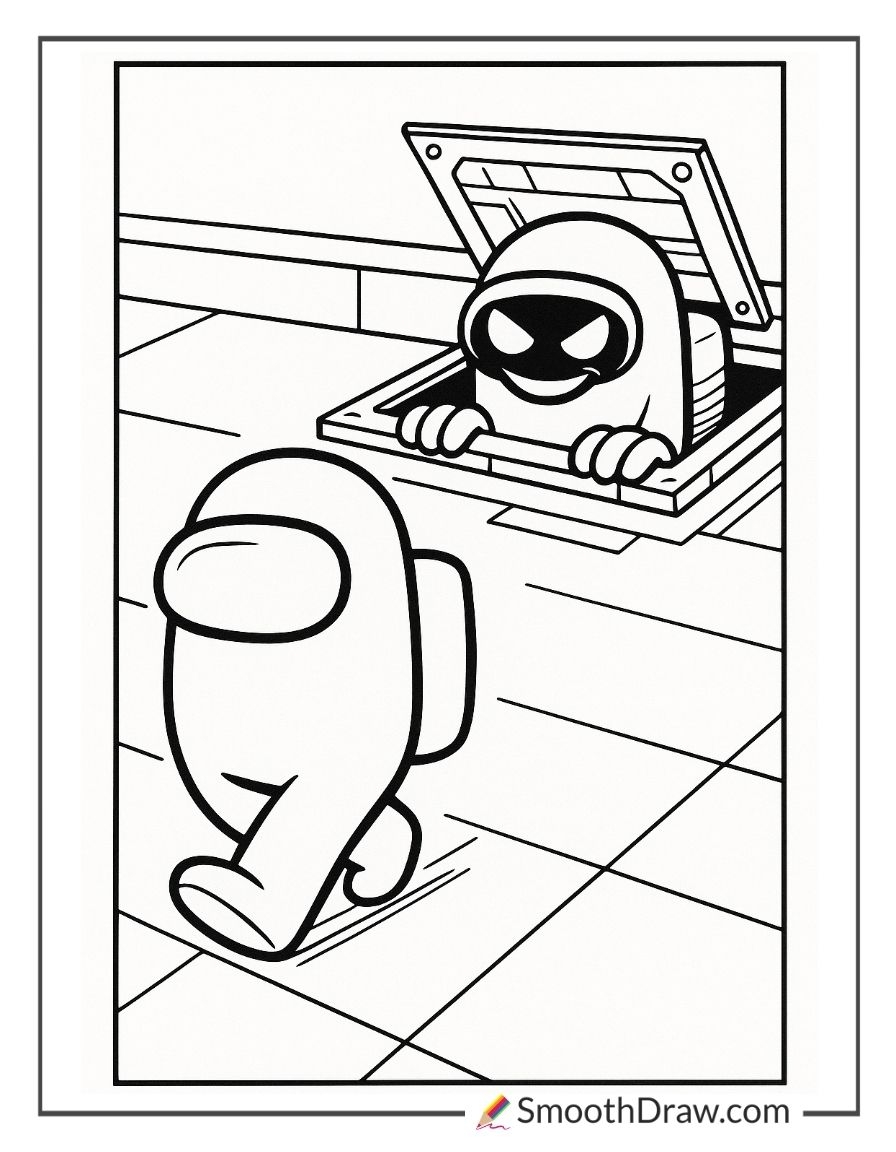 among us coloring pages