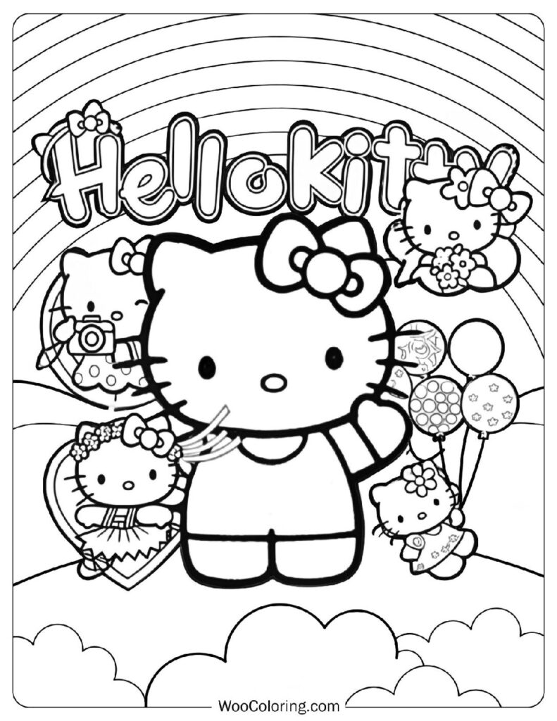 76 Hello Kitty Coloring Pages Free PDF To Print Woo Coloring