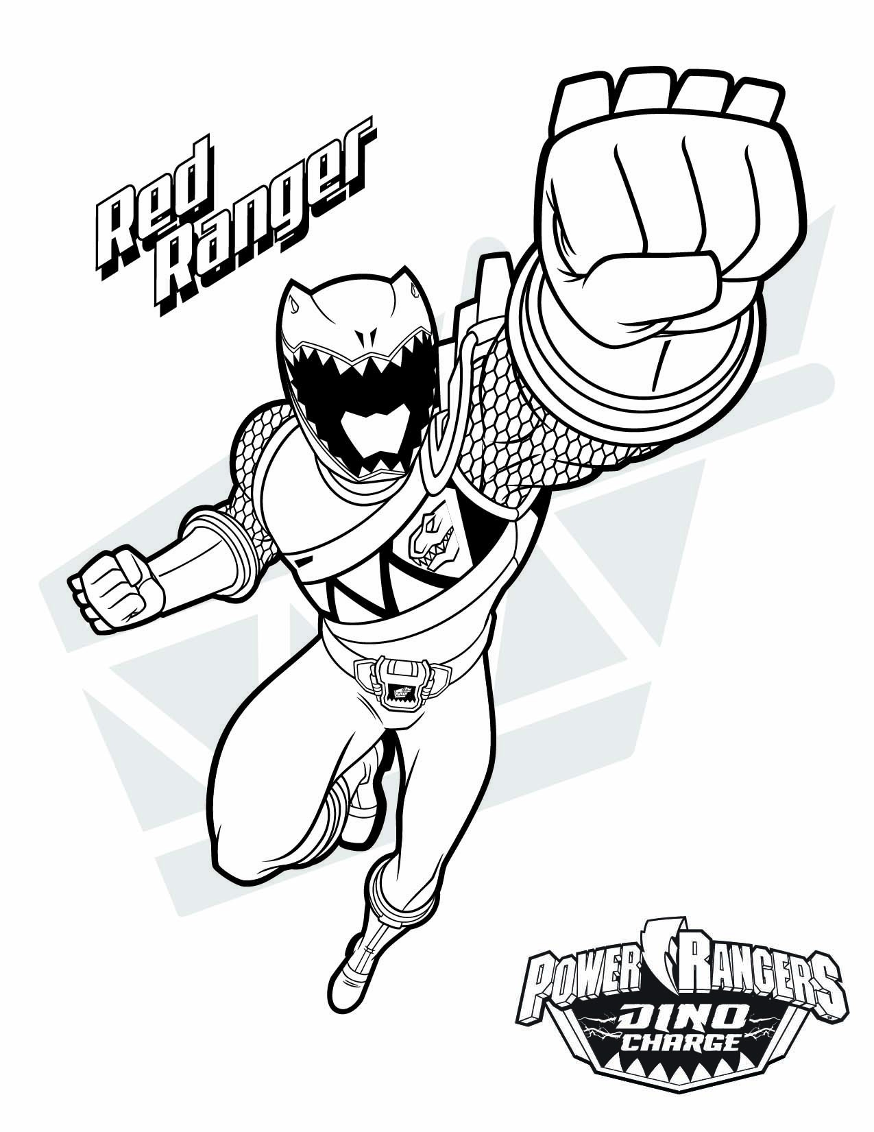 power ranger coloring page