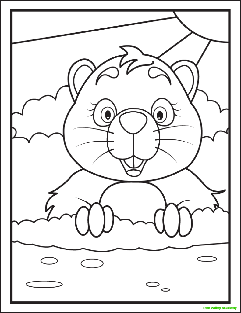 8 Groundhog Day Coloring Pages Tree Valley Academy 8 Groundhog Day Coloring Pages Tree Valley Academy