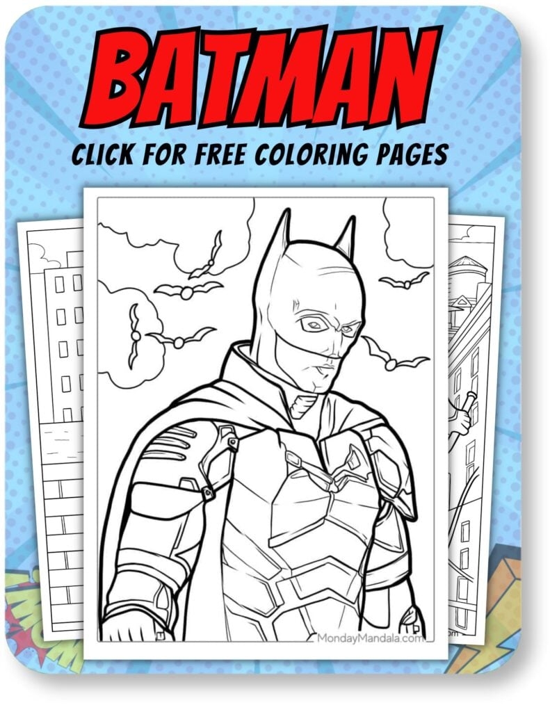 super hero coloring book pages