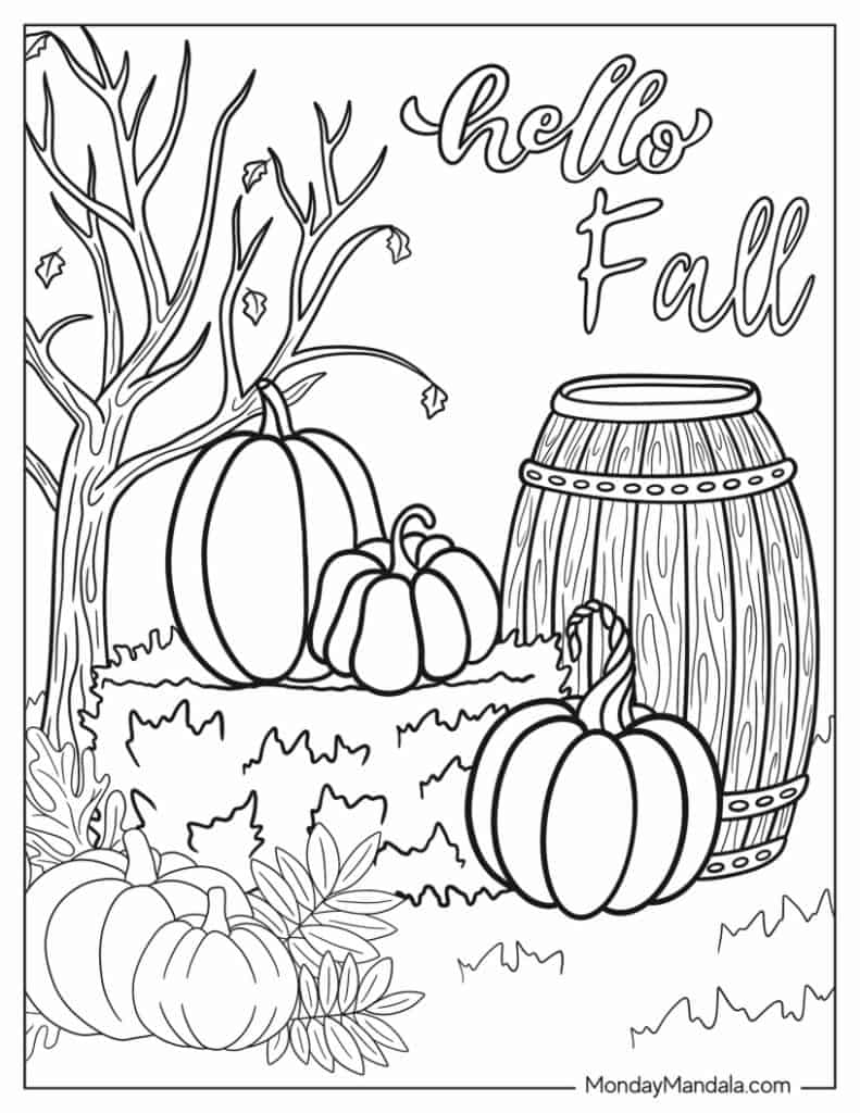 free fall coloring pages