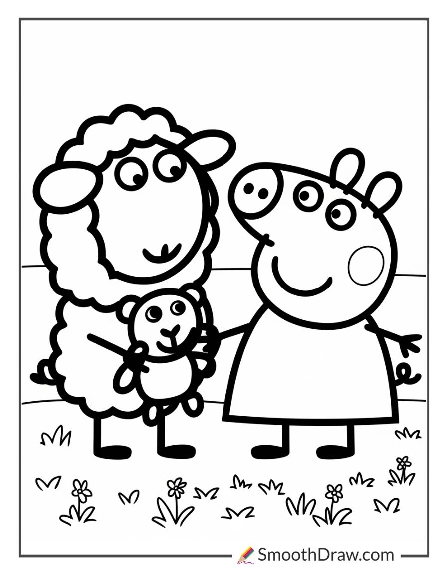 peppa pig coloring pages