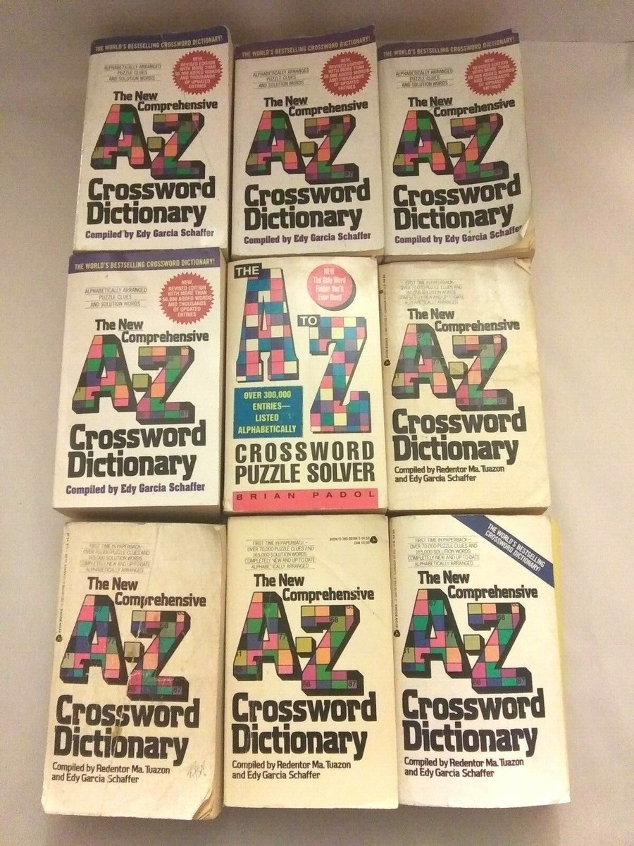 9 A TO Z CROSSWORD DICTIONARY THE NEW COMPREHENSIVE PAPERBACK EBay