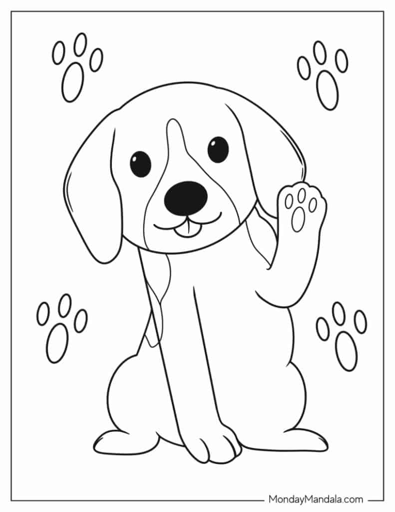printable dog coloring pages printable dog coloring pages