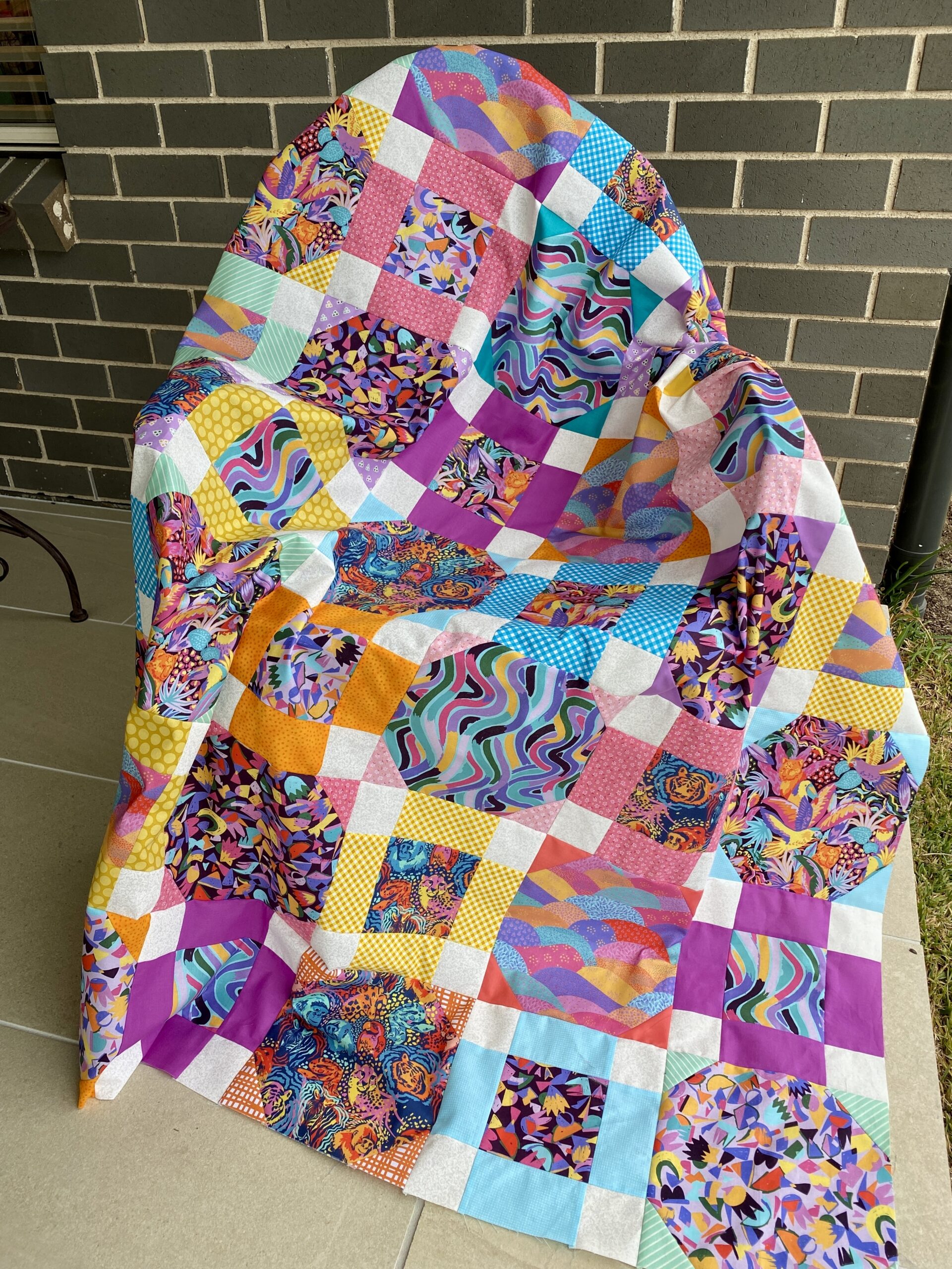 A Lot Going On Quilt progress Samelia s Mum