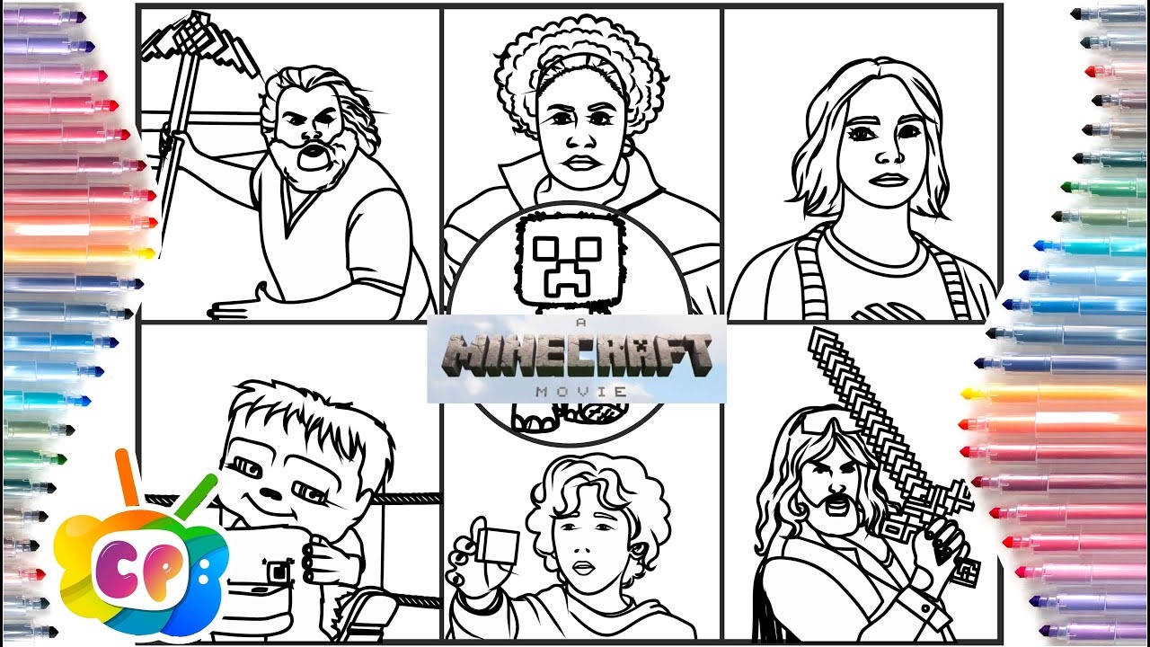 minecraft movie coloring pages