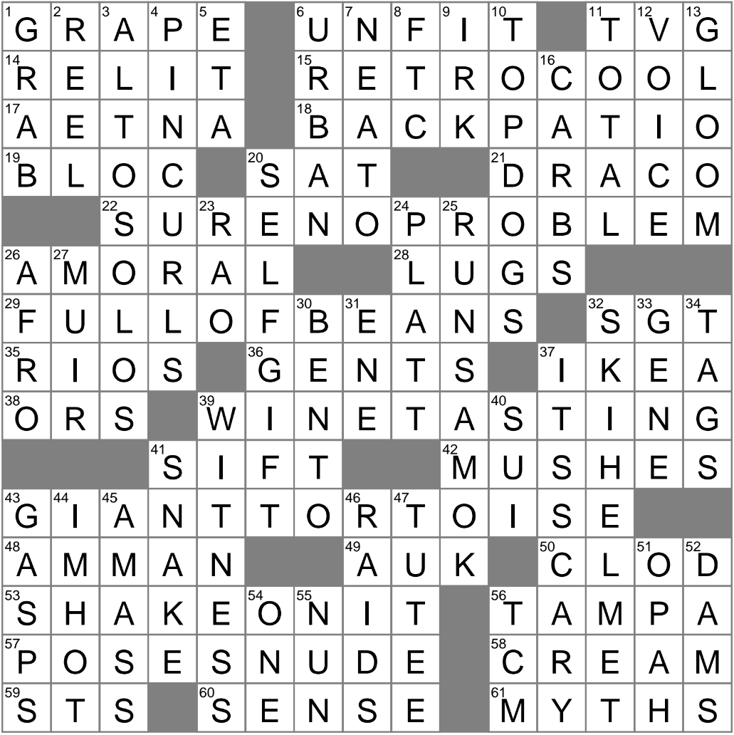 Activity That Raises Spirits Crossword Clue Archives LAXCrossword