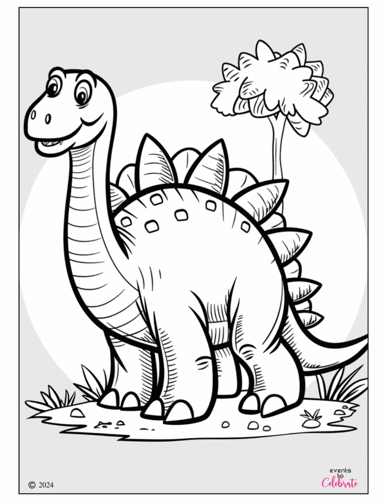 free printable dinosaur coloring pages