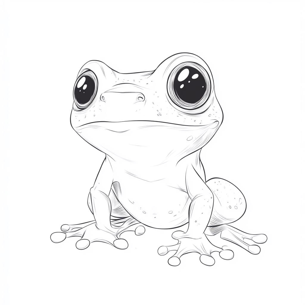 Adorable Frog Coloring Pages For Preschoolers Printable Frog Coloring Sheets Instant Digital Download PDF Etsy
