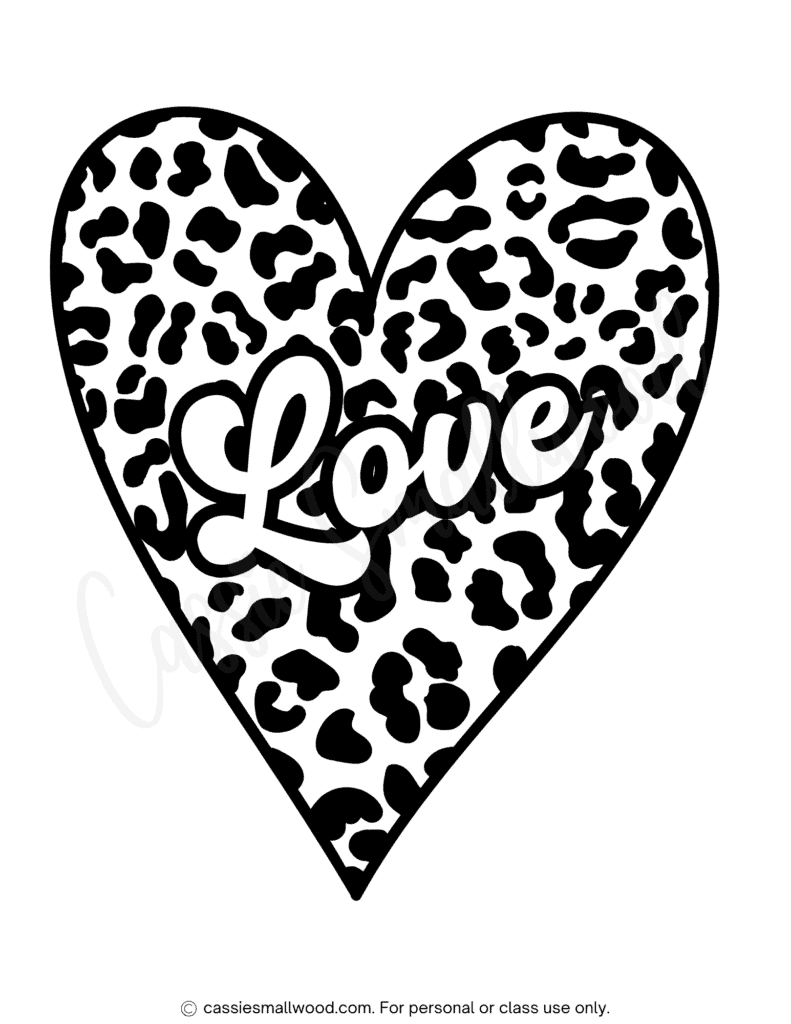 heart coloring sheets printable