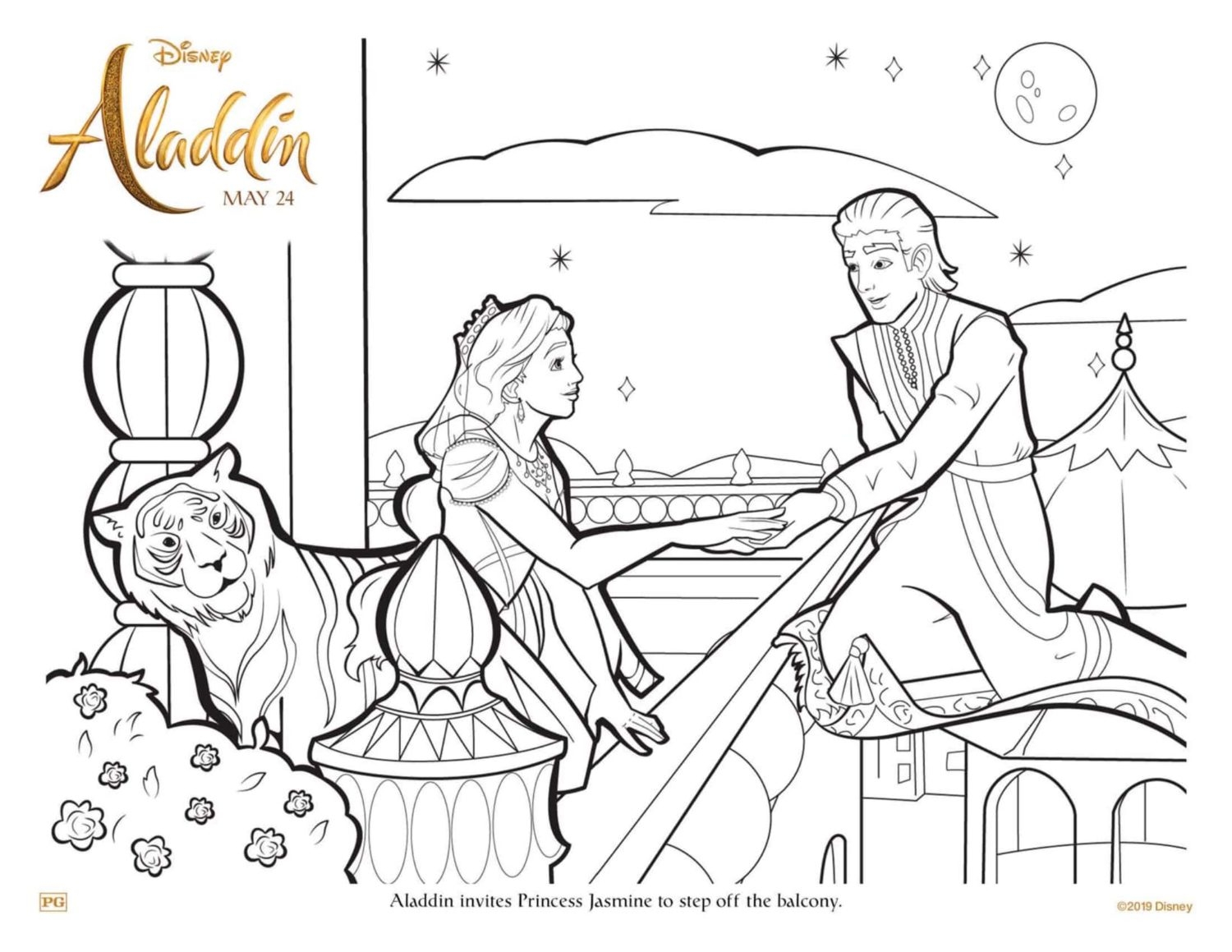Aladdin Coloring Pages And Activity Sheets Crazy Adventures In Parenting