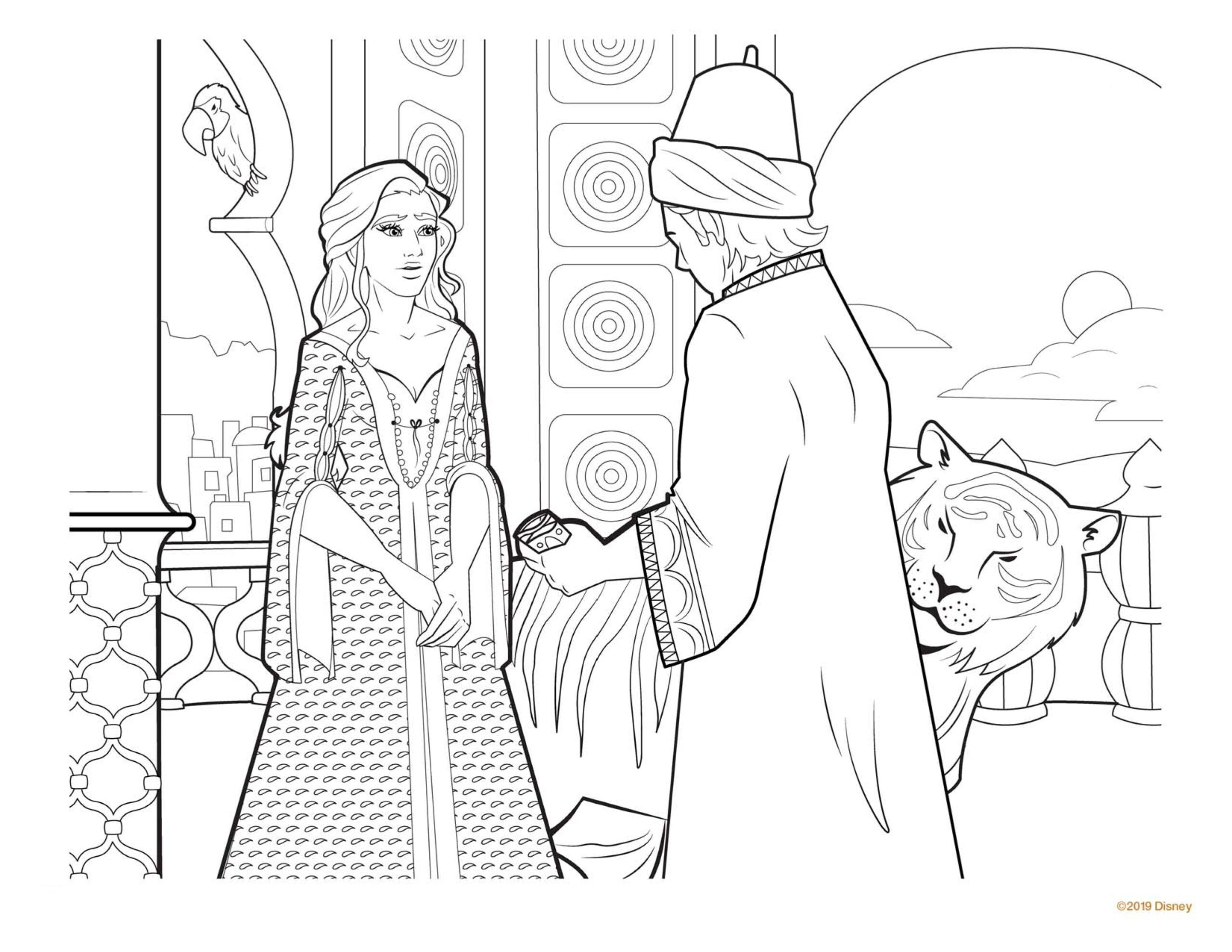 coloring pages of jasmine