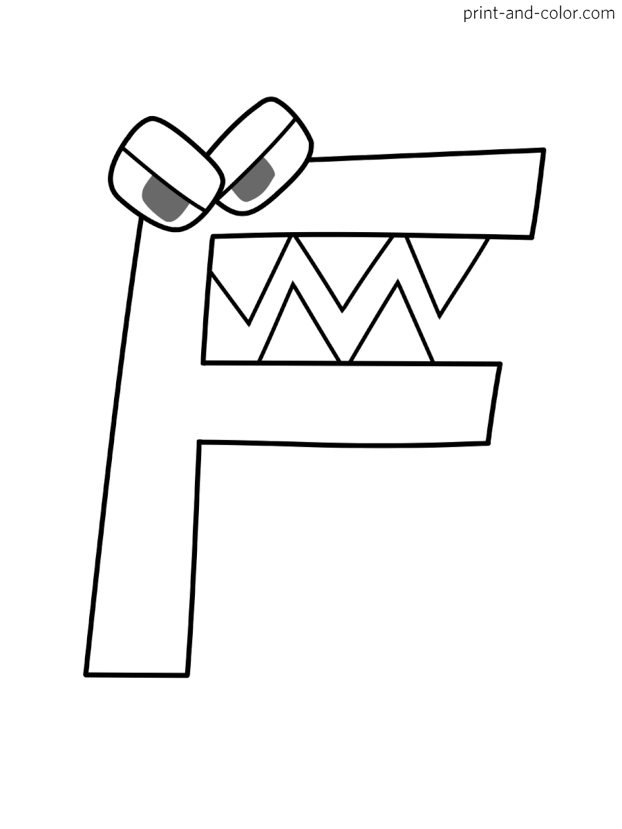 Alphabet Lore Coloring Pages Print And Color Alphabet Lore Coloring Pages Print And Color