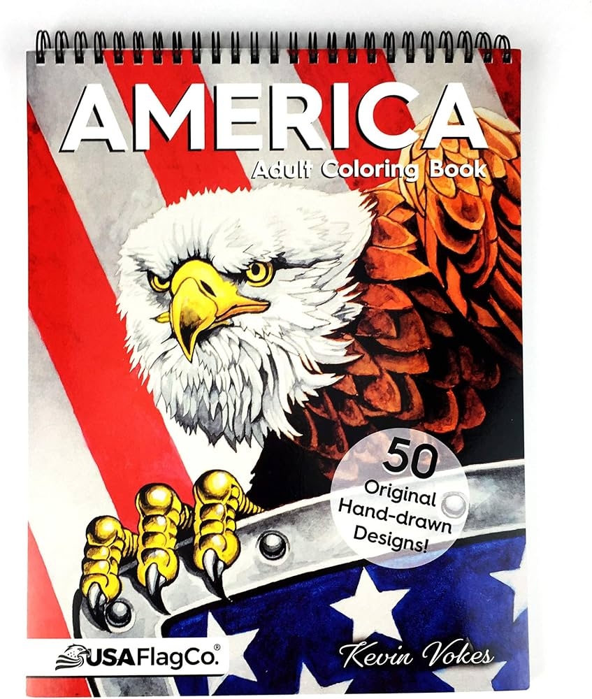 american flag coloring book