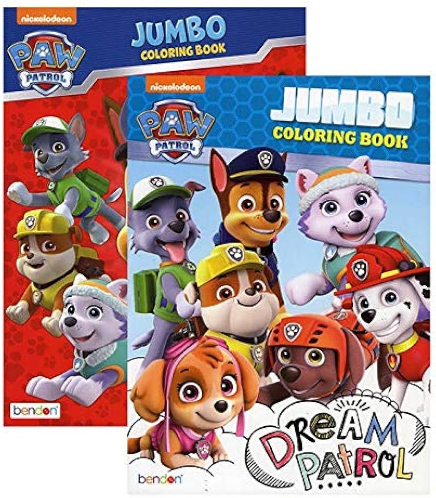 Amazon Bendon Paw Patrol Jumbo Coloring Book Unknown Author