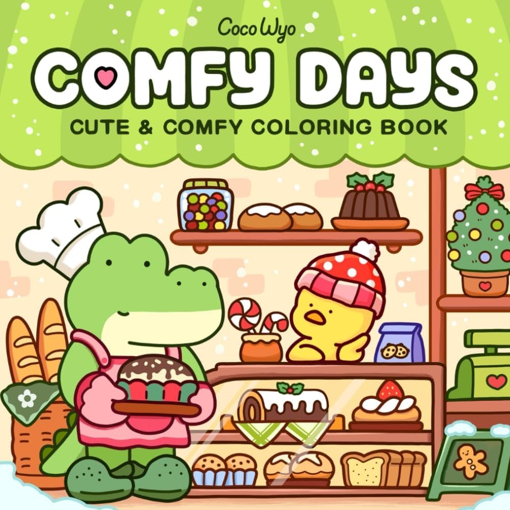 Amazon Comfy Days Coloring Book For Adults And Teens Featuring Super Cute Animal Characters In Cozy Hygge Moments For Relaxation Cozy Spaces Coloring 9798332619991 Wyo Coco Books