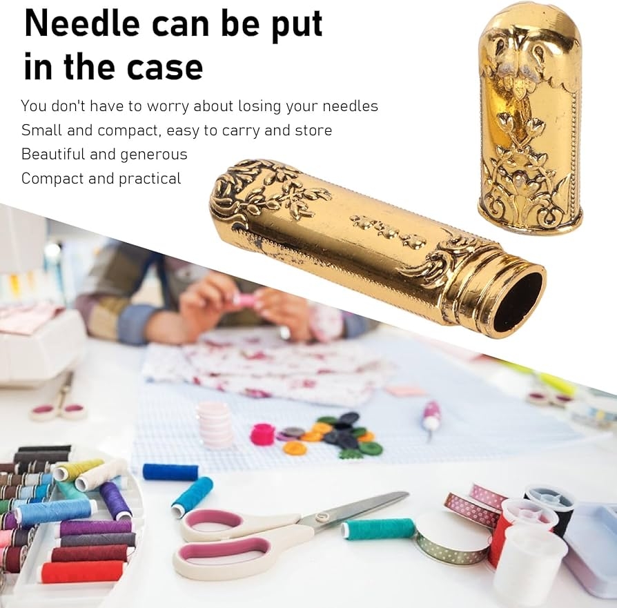 Amazon Fockety Needle Case Portable Vintage Sewing Needle Holder Sewing Storage Case Embroidery Needle Case Needle Storage Sewing Supplies For Storage Cross Stitch Leather Darning Needles