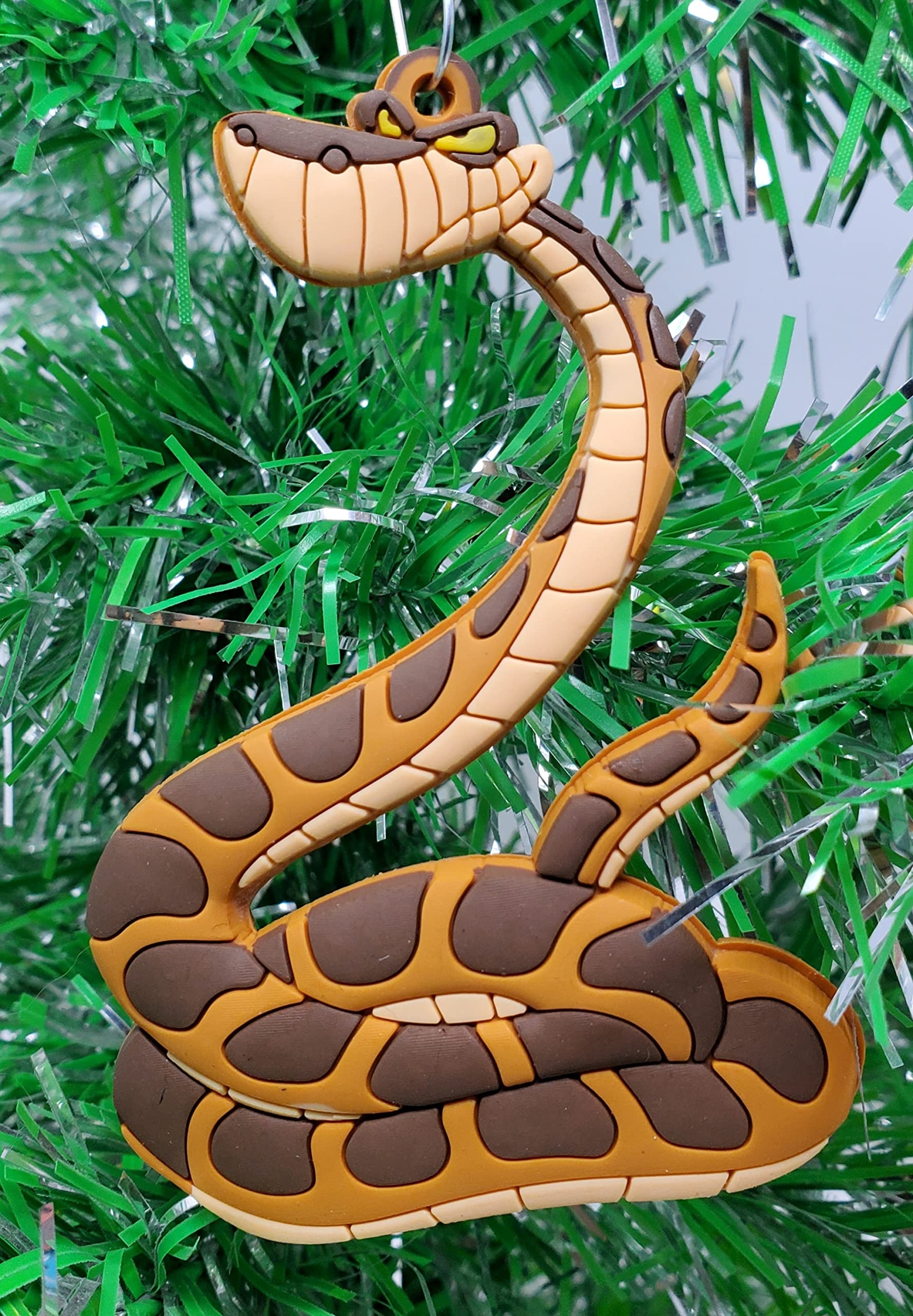 Amazon Generic Jungle Book Kaa Snake Hanging Ornament Unique Design Realistic Animal Brown 3 Tall Home Kitchen