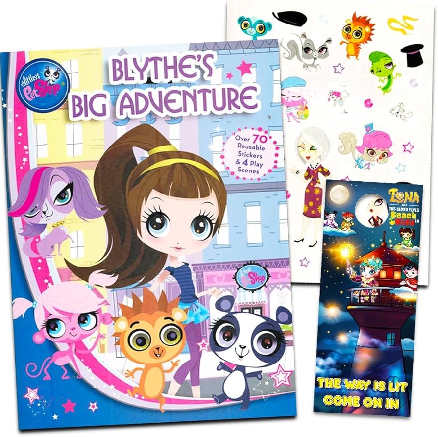 Amazon Littlest Pet Shop Coloring Book Super Set 1 Coloring Books 80 Littlest Pet Shop Stickers And 2 Posters Toys Games