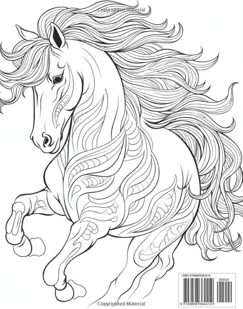 printable coloring pages of horses