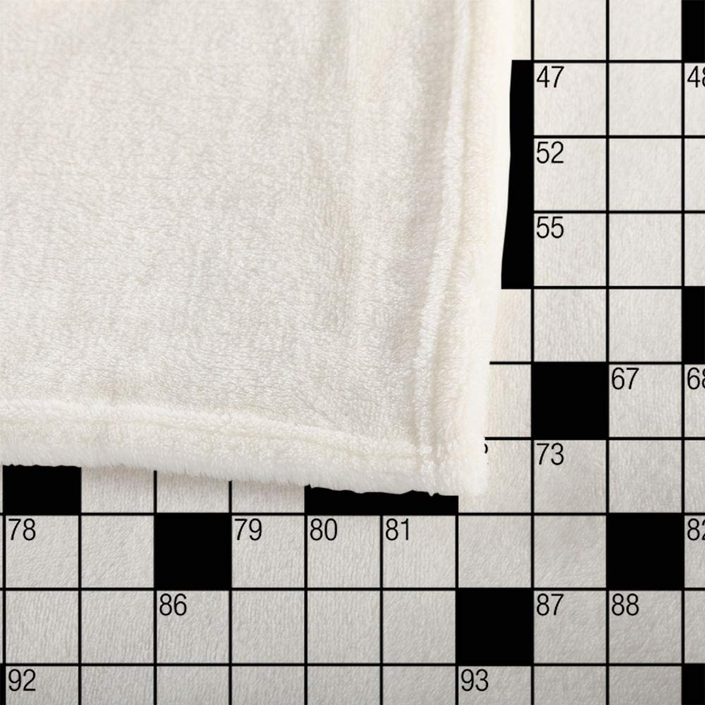 Amazon Mugod Crossword Puzzle Throw Blanket Pastime Brainteaser Square Boxes Digital Game Soft Cozy Fuzzy Warm Flannel Blankets Decorative For Baby Toddler Swaddle Dog Cat 30X40 Inch Home Kitchen